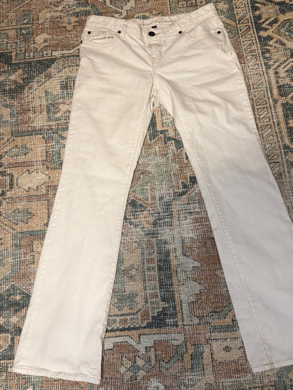 Women’s Cream Boot Cut Jeans Gap Low rise
